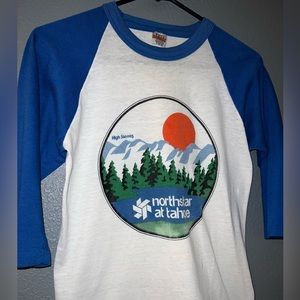 Awesome Vintage Baseball Tee Lake Tahoe Northstar Sz Small